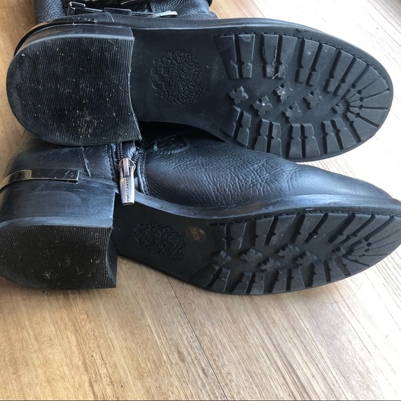 Vince Camuto Welton Buckle Quilted Moto Boots - Picture 5 of 5